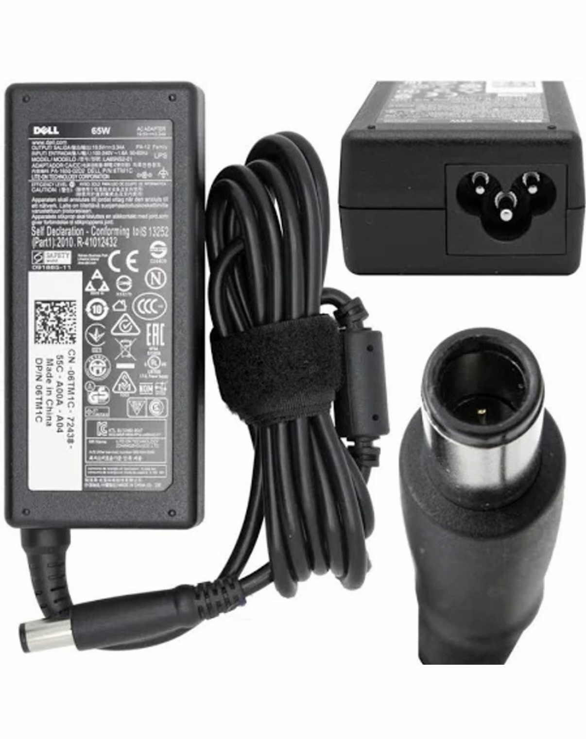 LAPTOP CHARGER 100% ORIGINAL DELL 19.5V 3.34A 65W Laptop AC Adapter Charger (Big Pin 7.4mm x 5.0mm) 65 W Adapter