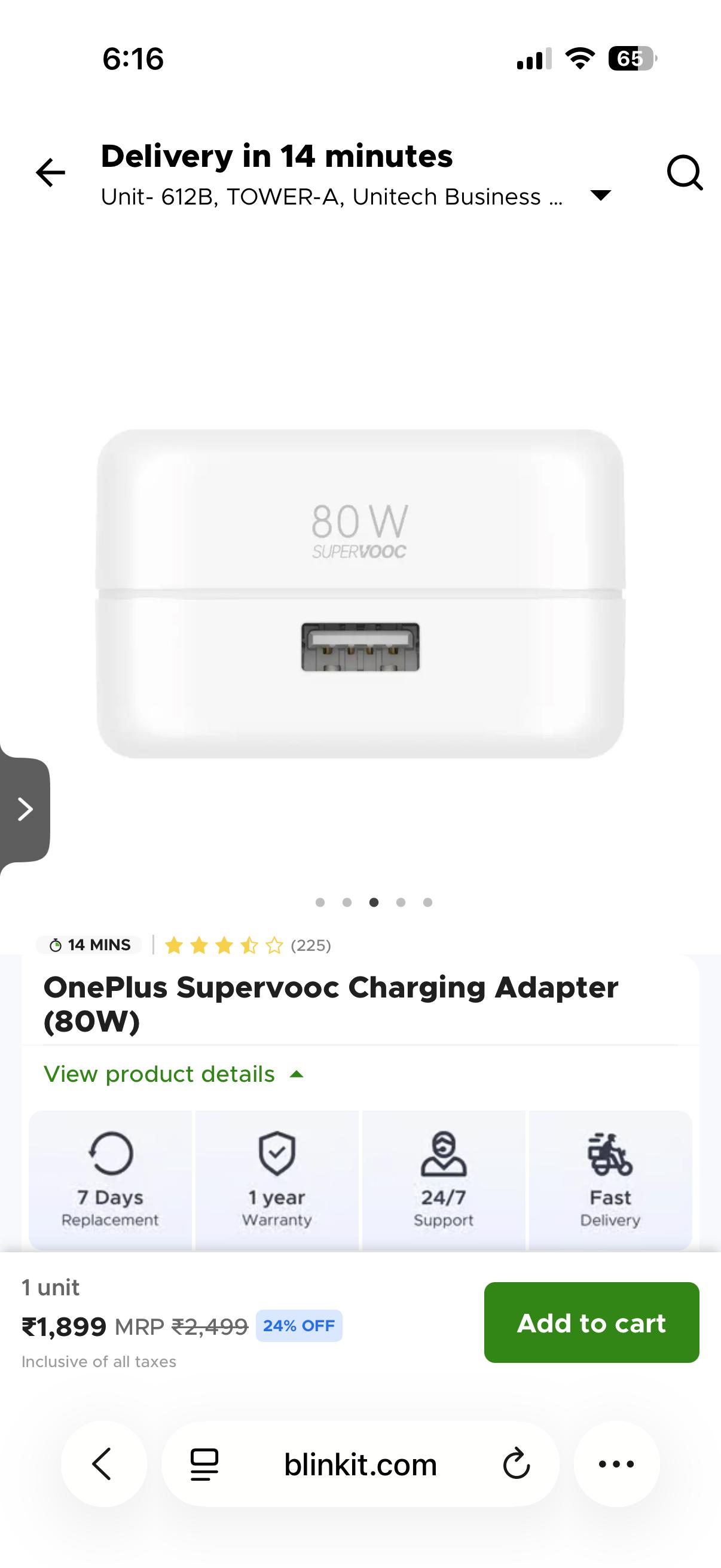 CHARGER 100% ORIGINAL ONEPLUS 80W CHARGER